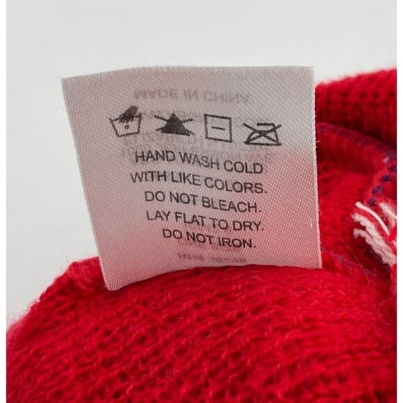 Matching Snowman Knit Scarf & Pom Ribbed Hem Beanie Set With Stars & Fringe OS - Picture 10 of 12